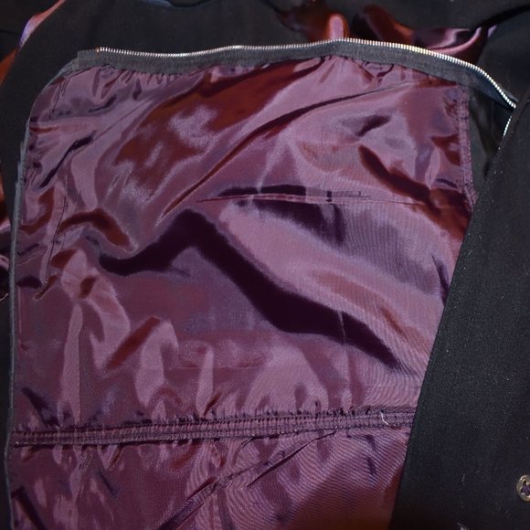 London Fog Womens Plum Coat Zippered Liner Size S Regular Raincoat Jacket Purple - Picture 3 of 13